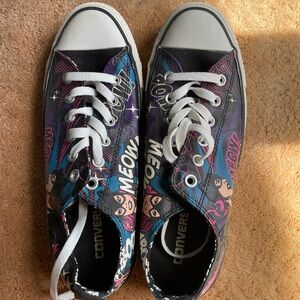 Converse Women's Low Top Sneakers - Black Retro Catwoman